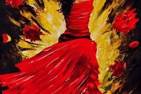 Bild von spanischer T&auml;nzerin