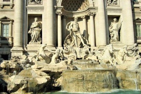 Foto vom Trevi-Brunnen in Rom