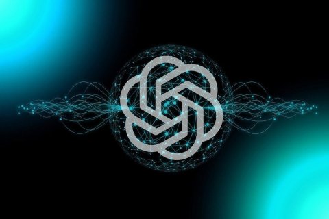 Auf dem Bild ist das Zeichen von ChatGPT zu sehen.