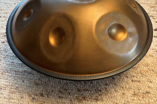 Foto einer Handpan. 