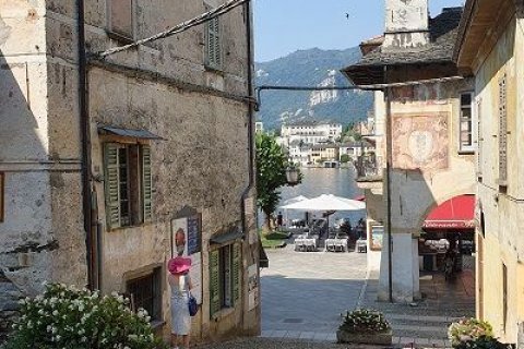 Foto von Blick auf italienischen See