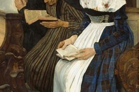 Foto vom Bild "3 Frauen in der Kirche"