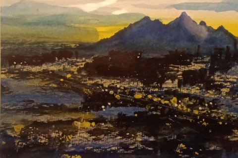 Aquarell: Chupakhina